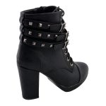 Milwaukee Leather MBL9417 Women’s Black Lace-Up Fashion Boots with Triple Strap Studded Accents - Image 8