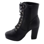Milwaukee Leather MBL9418 Women’s Black Lace-Up Fashion Boots with Studded Accents and Platform Heel - Image 5
