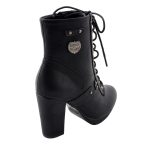 Milwaukee Leather MBL9418 Women’s Black Lace-Up Fashion Boots with Studded Accents and Platform Heel - Image 8