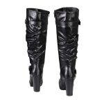 Milwaukee Leather MBL9419 Women’s Tall Premium Black Platform Fashion Casual Boots with Slouch Shaft - Image 6