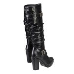 Milwaukee Leather MBL9419 Women’s Tall Premium Black Platform Fashion Casual Boots with Slouch Shaft - Image 8