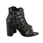 Milwaukee Leather MBL9420 Women’s Black Fashion Casual Sandal with  Straps and Block Heel - Image 5