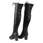 Milwaukee Leather MBL9421 Women’s Black Lace-Up Knee-High Fashion Casual Boots with Open Toe - Image 6