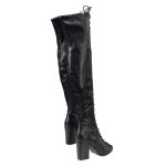 Milwaukee Leather MBL9421 Women’s Black Lace-Up Knee-High Fashion Casual Boots with Open Toe - Image 8