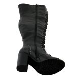 Milwaukee Leather MBL9421 Women’s Black Lace-Up Knee-High Fashion Casual Boots with Open Toe - Image 10