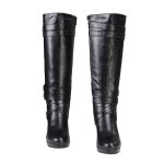 Milwaukee Leather MBL9422 Women’s Tall Black Studded Strap Fashion Casual Boots with Platform Heel - Image 7