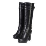 Milwaukee Leather MBL9422 Women’s Tall Black Studded Strap Fashion Casual Boots with Platform Heel - Image 3