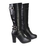 Milwaukee Leather MBL9422 Women’s Tall Black Studded Strap Fashion Casual Boots with Platform Heel - Image 8