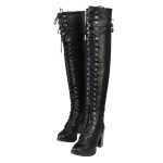 Milwaukee Leather MBL9424 Women’s Black Above the Knee Lace-Up Fashion Casual Boots - Image 5