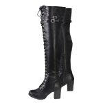 Milwaukee Leather MBL9424 Women’s Black Above the Knee Lace-Up Fashion Casual Boots - Image 6