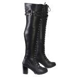 Milwaukee Leather MBL9424 Women’s Black Above the Knee Lace-Up Fashion Casual Boots - Image 10