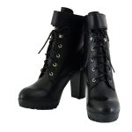 Milwaukee Leather MBL9425 Women’s Black Lace-Up Fashion Boots with Double Height Option - Image 4