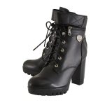 Milwaukee Leather MBL9425 Women’s Black Lace-Up Fashion Boots with Double Height Option - Image 5