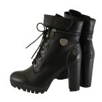Milwaukee Leather MBL9425 Women’s Black Lace-Up Fashion Boots with Double Height Option - Image 6