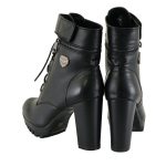 Milwaukee Leather MBL9425 Women’s Black Lace-Up Fashion Boots with Double Height Option - Image 8
