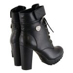 Milwaukee Leather MBL9425 Women’s Black Lace-Up Fashion Boots with Double Height Option - Image 7
