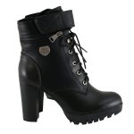 Milwaukee Leather MBL9425 Women’s Black Lace-Up Fashion Boots with Double Height Option - Image 9