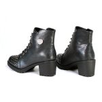 Milwaukee Leather MBL9426 Women’s Distress Black Rocker Fashion Boots with Studded Instep - Image 6