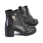 Milwaukee Leather MBL9426 Women’s Distress Black Rocker Fashion Boots with Studded Instep - Image 8