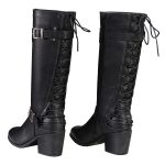 Milwaukee Leather MBL9427 Women’s Black Tall Fashion Casual Boots with Back End Lacing - Image 7