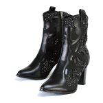 Milwaukee Leather MBL9429 Women’s Black Western Style Fashion Casual Boots with Studded Bling - Image 3