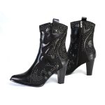Milwaukee Leather MBL9429 Women’s Black Western Style Fashion Casual Boots with Studded Bling - Image 4