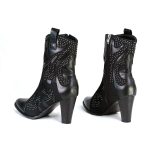 Milwaukee Leather MBL9429 Women’s Black Western Style Fashion Casual Boots with Studded Bling - Image 5