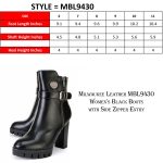 Milwaukee Leather MBL9430 Women’s Black Fashion Casual Boots with Side Zipper Entry - Image 3