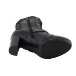 Milwaukee Leather MBL9431 Women’s Black Lace-Up Fashion Boots with Block Heel and Buckle Strap - Image 10