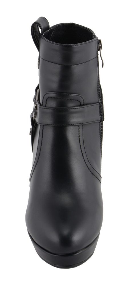 Milwaukee Leather MBL9432 Women’s Black Harness Ankle Fashion Boots with Block Heel - Image 9