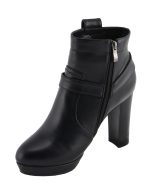 Milwaukee Leather MBL9432 Women’s Black Harness Ankle Fashion Boots with Block Heel - Image 8