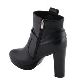Milwaukee Leather MBL9432 Women’s Black Harness Ankle Fashion Boots with Block Heel - Image 6