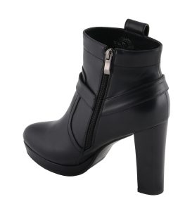 Milwaukee Leather MBL9432 Women’s Black Harness Ankle Fashion Boots with Block Heel - Image 6