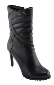Milwaukee Leather MBL9434 Women’s Black High Heel Fashion Casual Boots with Zipper Accents - Image 10