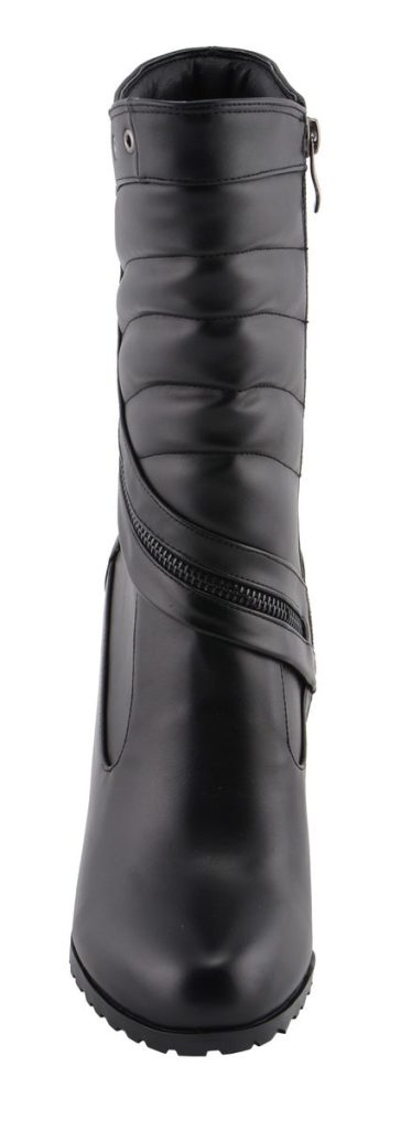 Milwaukee Leather MBL9434 Women’s Black High Heel Fashion Casual Boots with Zipper Accents - Image 9