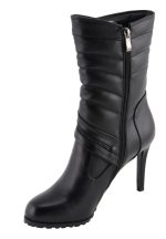 Milwaukee Leather MBL9434 Women’s Black High Heel Fashion Casual Boots with Zipper Accents - Image 8