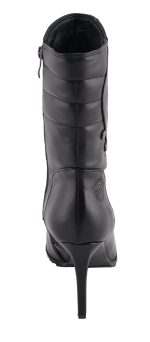 Milwaukee Leather MBL9434 Women’s Black High Heel Fashion Casual Boots with Zipper Accents - Image 5