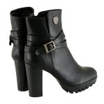 Milwaukee Performance MBL9435 Women’s Black Double Strap Side Zipper Boots with Platform Heel - Image 7