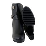 Milwaukee Performance MBL9435 Women’s Black Double Strap Side Zipper Boots with Platform Heel - Image 9