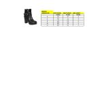 Milwaukee Performance MBL9435 Women’s Black Double Strap Side Zipper Boots with Platform Heel - Image 3