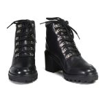Milwaukee Leather Women’s Devine Black Leather Lace to Toe Boots with Platform Heel MBL9439 - Image 2
