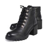 Milwaukee Leather Women’s Devine Black Leather Lace to Toe Boots with Platform Heel MBL9439 - Image 4