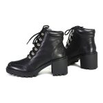 Milwaukee Leather Women’s Devine Black Leather Lace to Toe Boots with Platform Heel MBL9439 - Image 5
