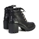 Milwaukee Leather Women’s Devine Black Leather Lace to Toe Boots with Platform Heel MBL9439 - Image 7