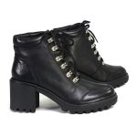 Milwaukee Leather Women’s Devine Black Leather Lace to Toe Boots with Platform Heel MBL9439 - Image 8