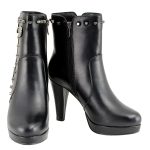 Milwaukee Leather MBL9440 Women’s Black Spiked Fashion Boots w/ Side Zippers - Image 2
