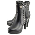 Milwaukee Leather MBL9440 Women’s Black Spiked Fashion Boots w/ Side Zippers - Image 5