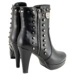 Milwaukee Leather MBL9440 Women’s Black Spiked Fashion Boots w/ Side Zippers - Image 8