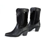 Milwaukee Leather Women’s Black Western Style Fashion Boots with Black Snake Print MBL9441 - Image 4