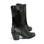 Milwaukee Leather Women’s Black Western Style Fashion Boots with Black Snake Print MBL9441 - Image 7